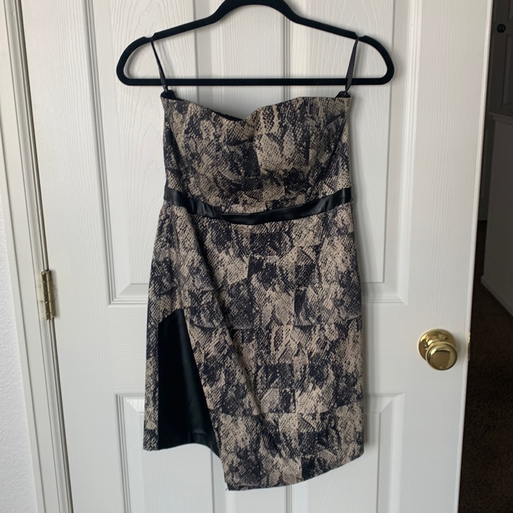 Snake skin mini dress
